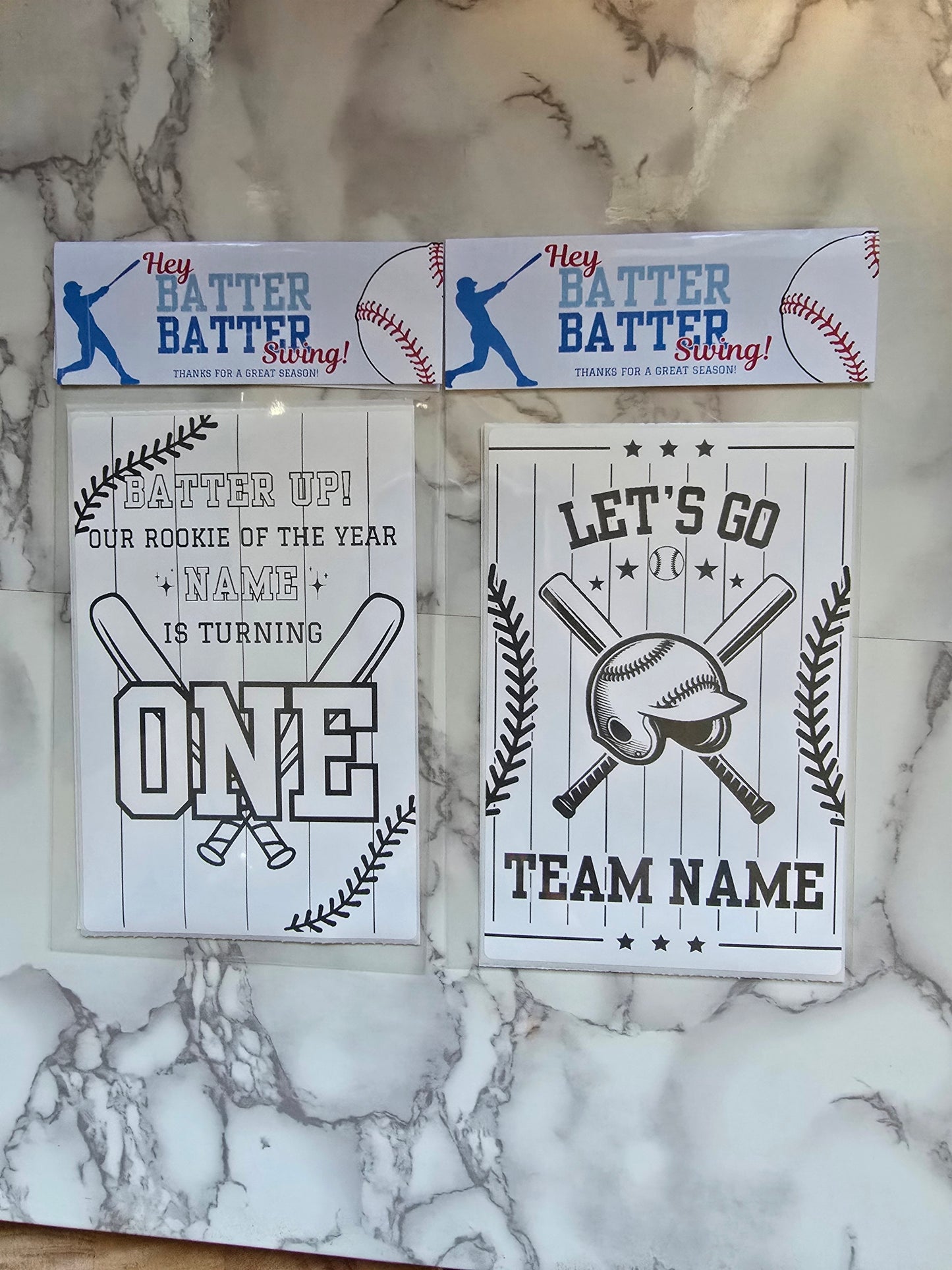 Baseball Coloring Activity Sheets