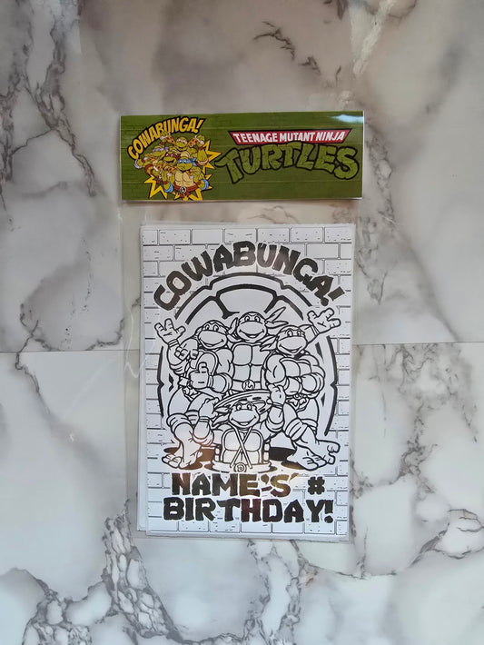 TMNT Coloring Activity Sheets
