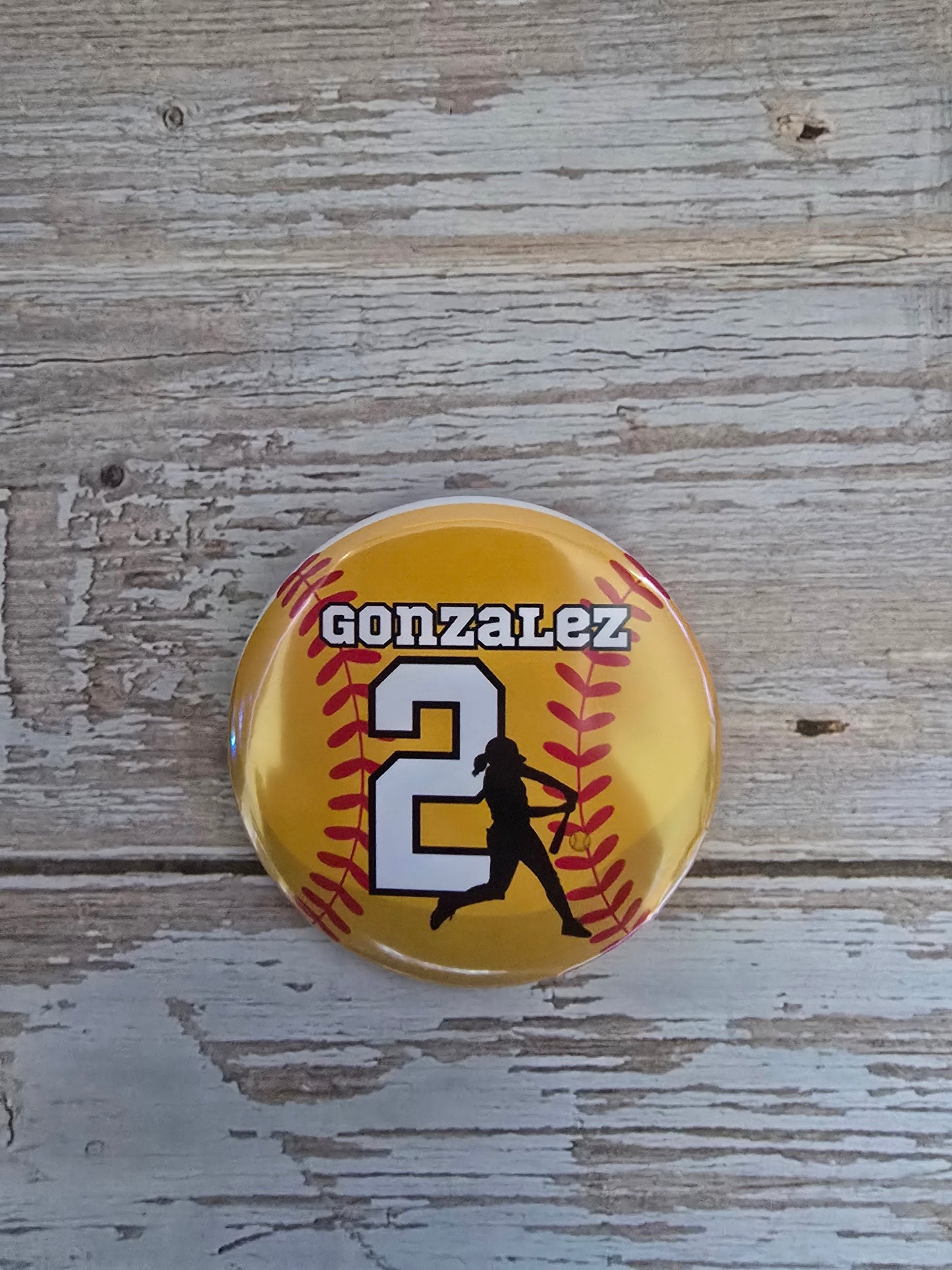 2" Jersey Number Pin