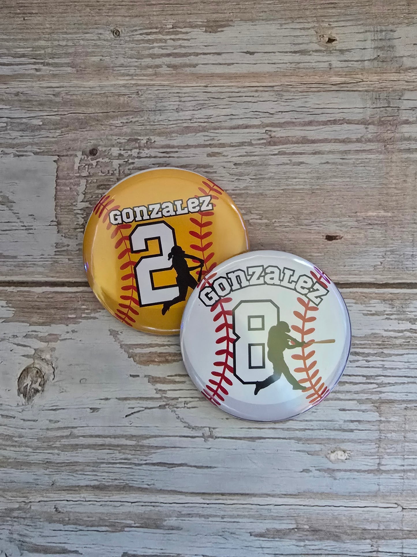 2" Jersey Number Pin