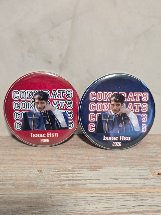🎓 2" Graduation Buttons