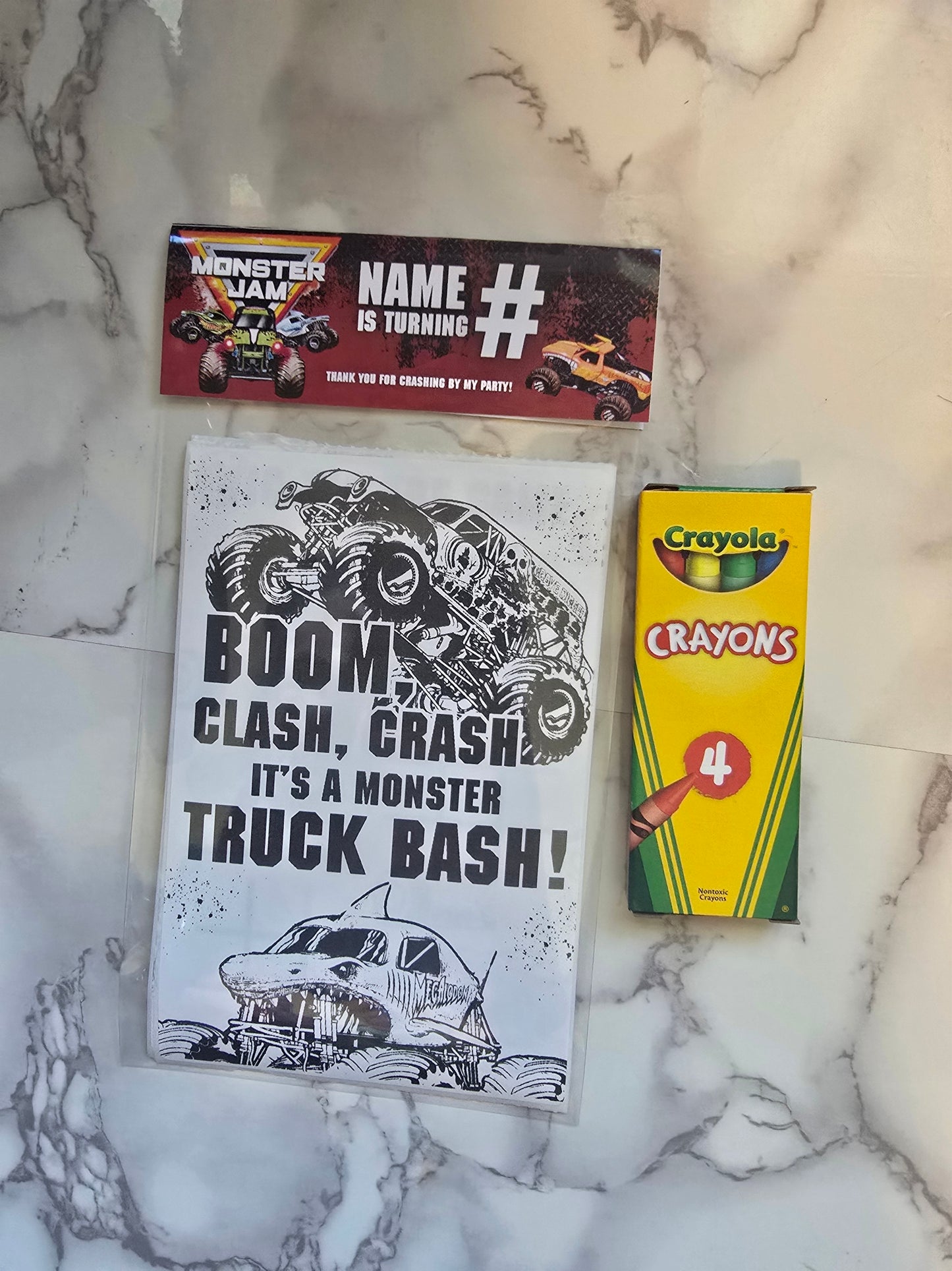 Monster Jam Activity Coloring Sheets